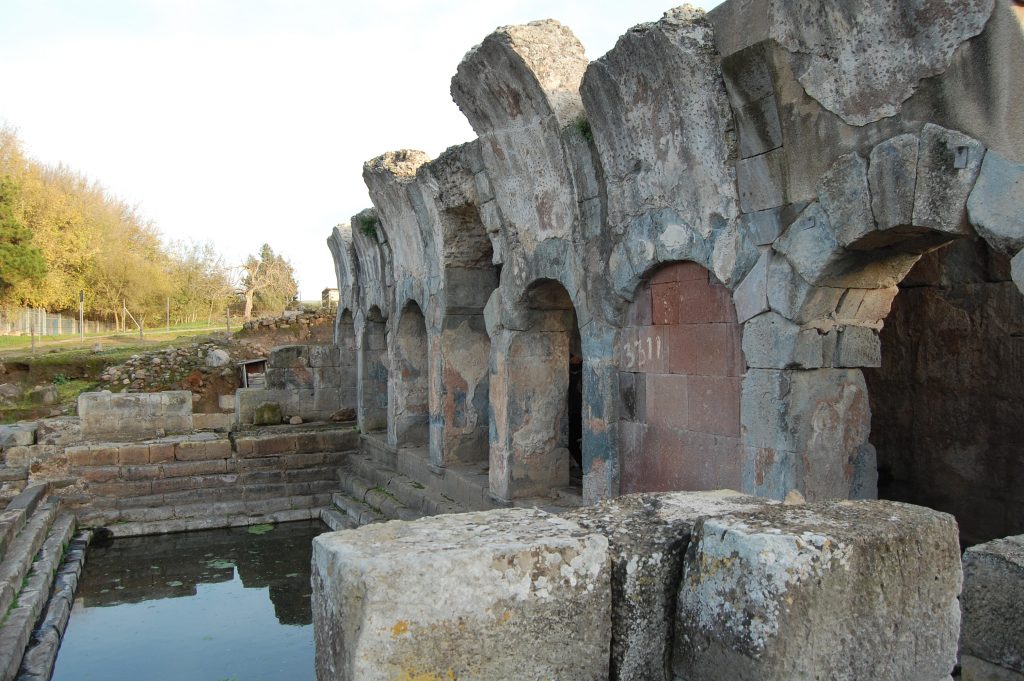 The Roman baths of Fordongianus in Sardinia