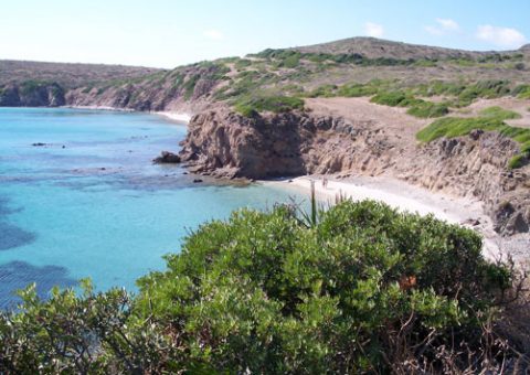 strand klippen sant antioco