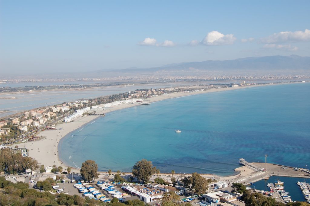 poetto beach cagliari sardinia